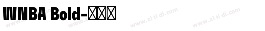 WNBA Bold字体转换